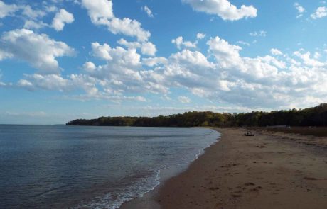 Maryland shore at sunset