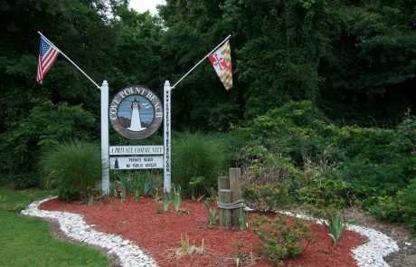 Cove Point Private beach entrance