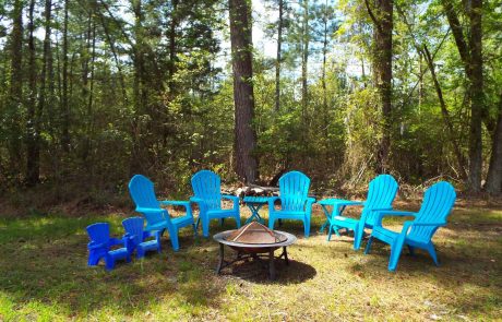 chairs around firepit