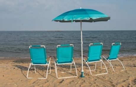 Chairs and Umbrella on beach